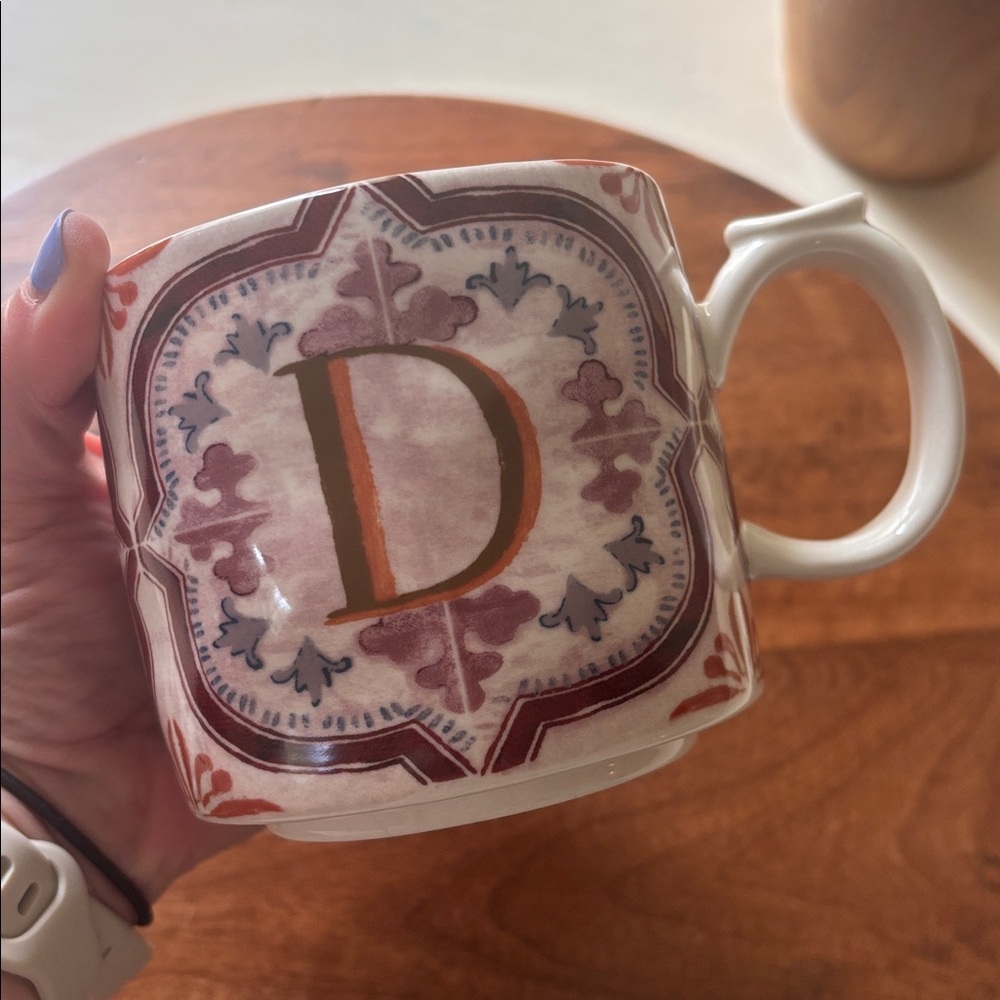 Anthropologie D Initial Mug